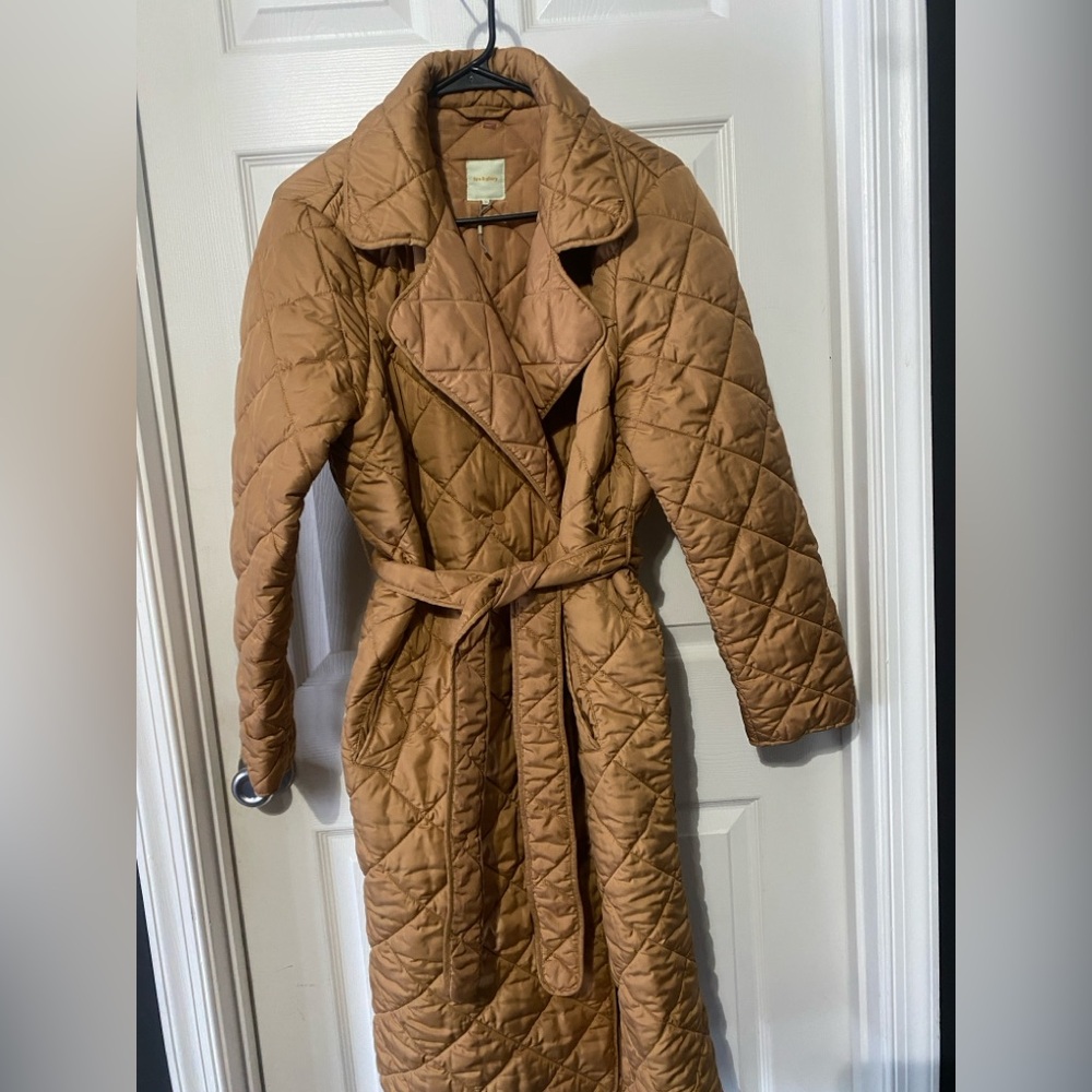 Quilted Tan Women's Coat